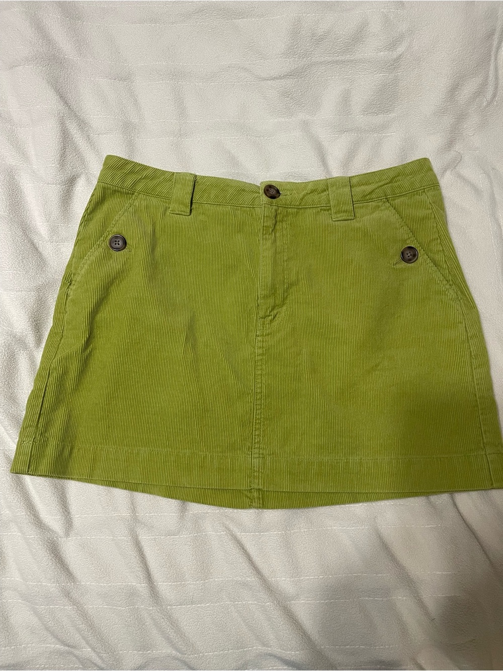 Wild Fable Green Corduroy Mini Skirt